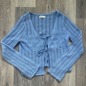 Hollister Blue Knit Sweater